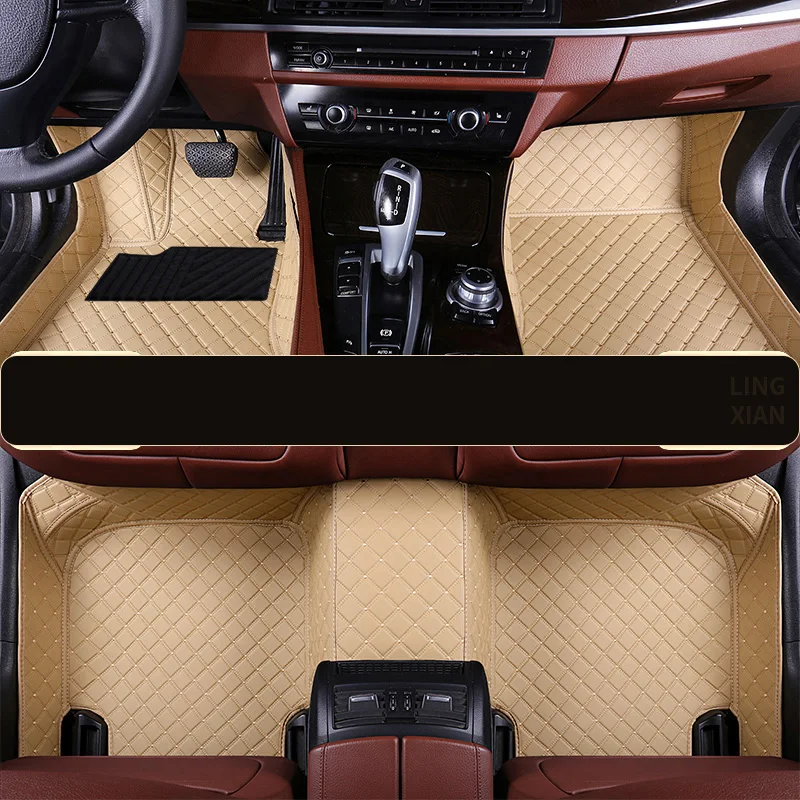 Car floor mats for toyota 4runner lc prado 150 prius volkswagen caddy golf tpe vw passat b6 winter honda civic 2016