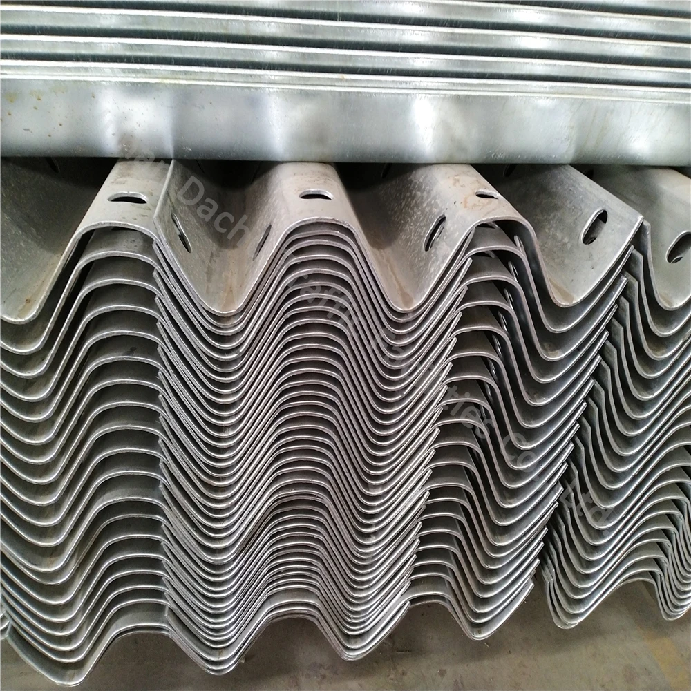 Cambodia Highway Guardrail Corrugated Safety Barrier / Galvanized Beam Guard Rails