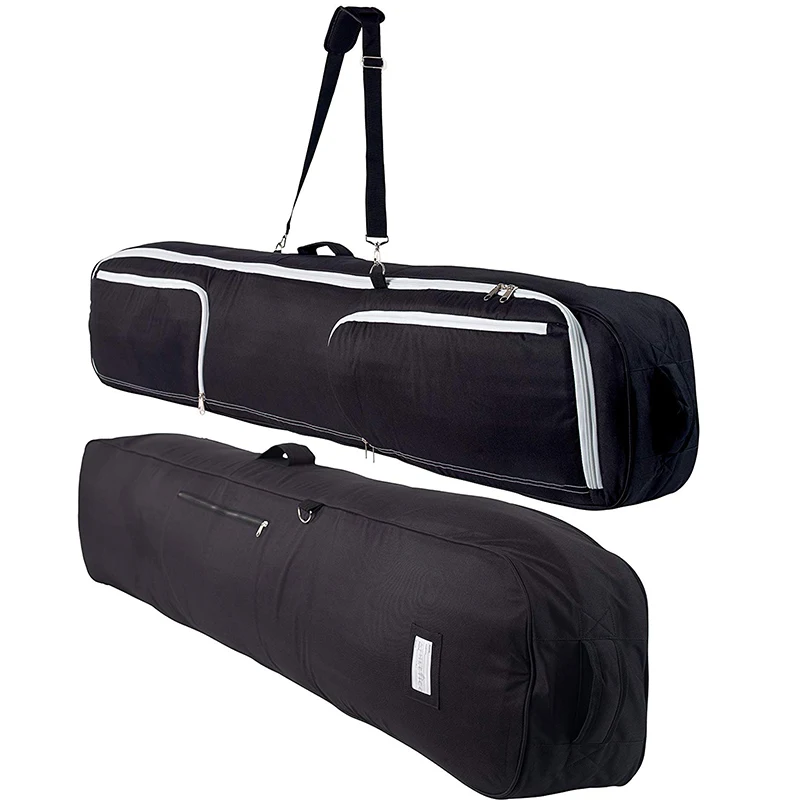 Custom large capacity padded snowboard bag with removable shoulder strap