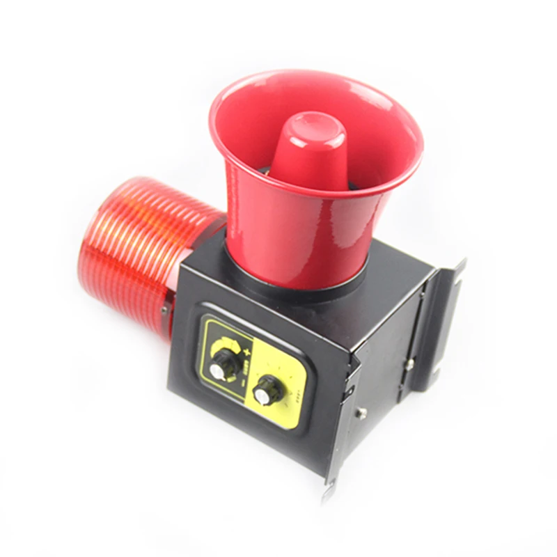 Factory direct supply AC 24 volt 100m Wireless Remote Control Voice Alarm 120db Industrial Outdoor Horn Siren and Strobe Light