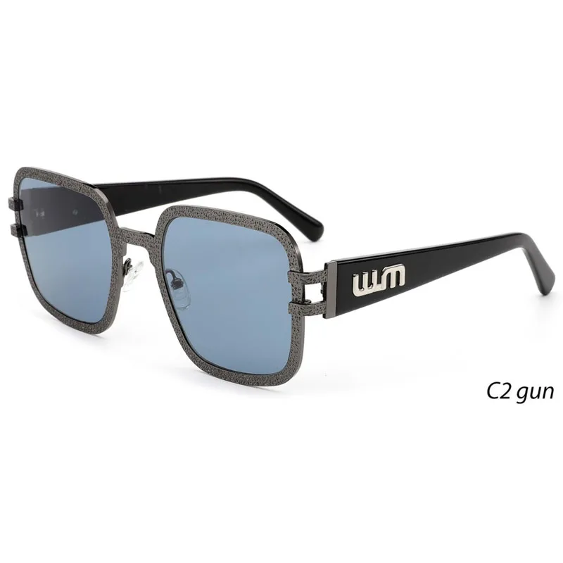 sunglasses 2024 new design metal flat top sun glasses manufacturer acetate metal sunglasses