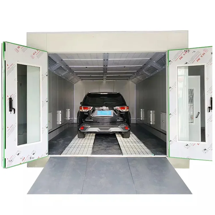 Automatic infrared heating blow up car spray painting booths equipment