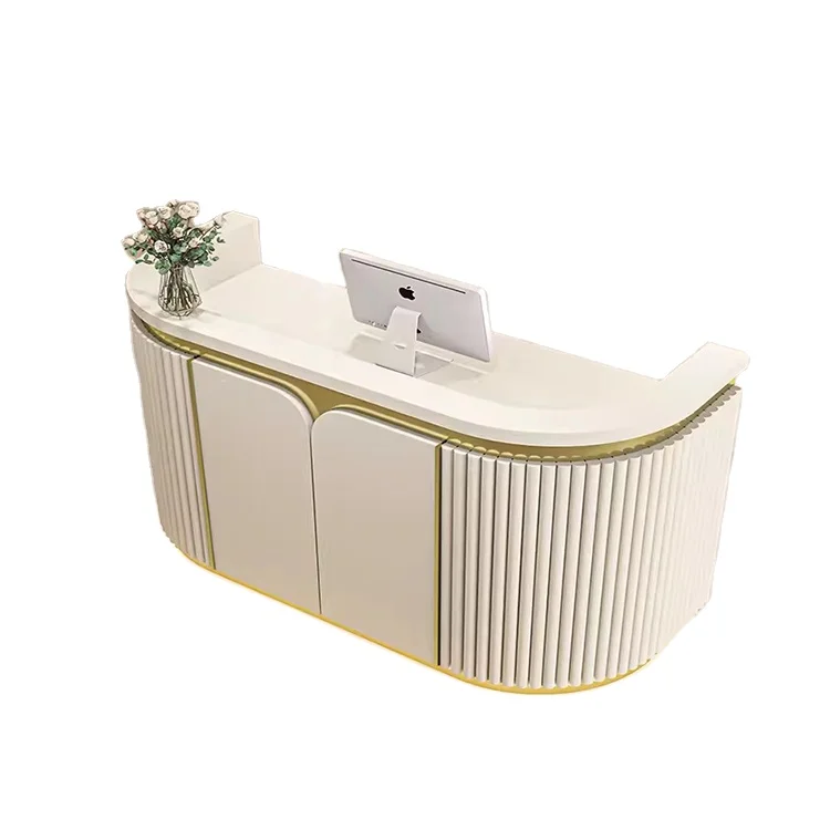 Современная дуговая барная стойка для магазина одежды салона красоты регистрации гостиниц и больниц Деревянная офисная мебель