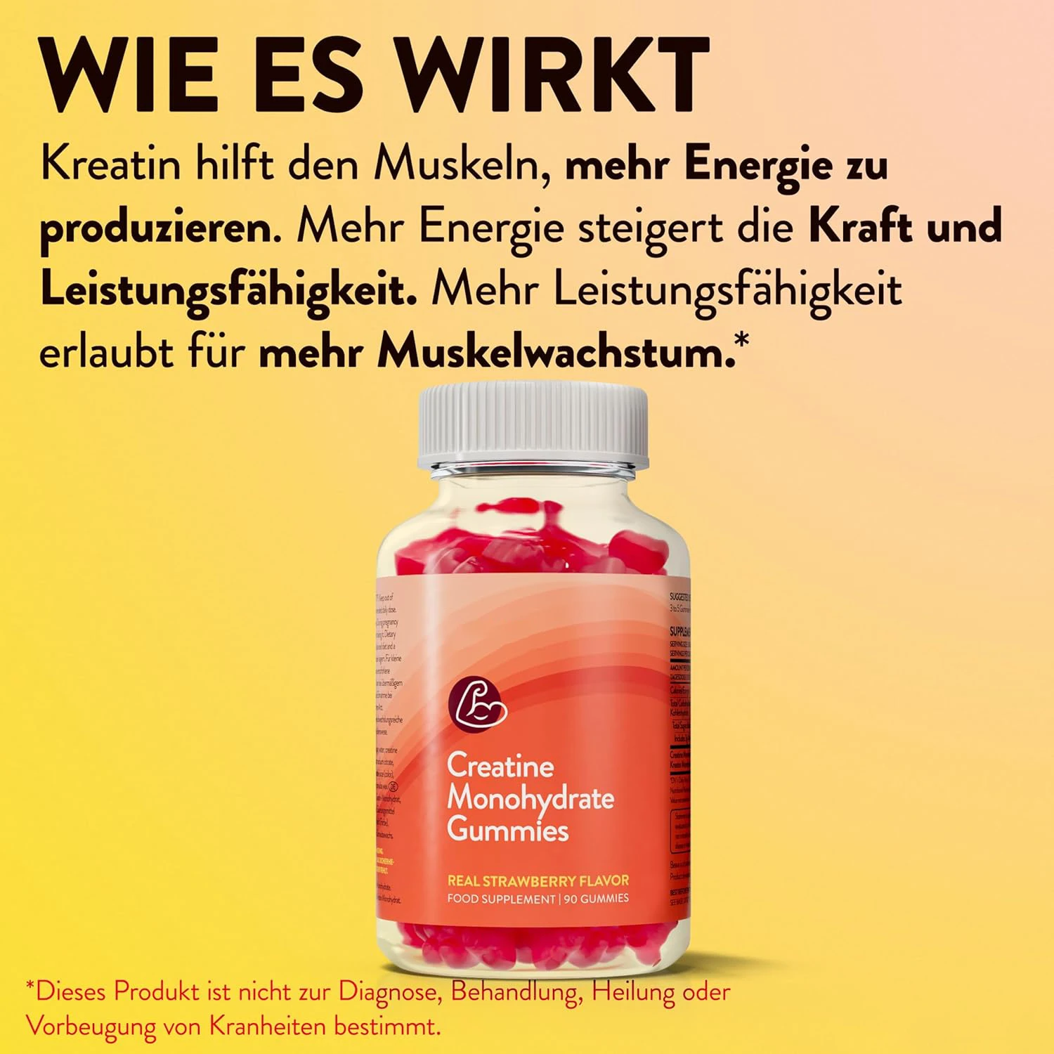 OEM Vegan Creatine Chews For Muscle Growth Muscle Recovery Workout Recovery Anaerobic Endurance Creatine Monohydrate Gummies