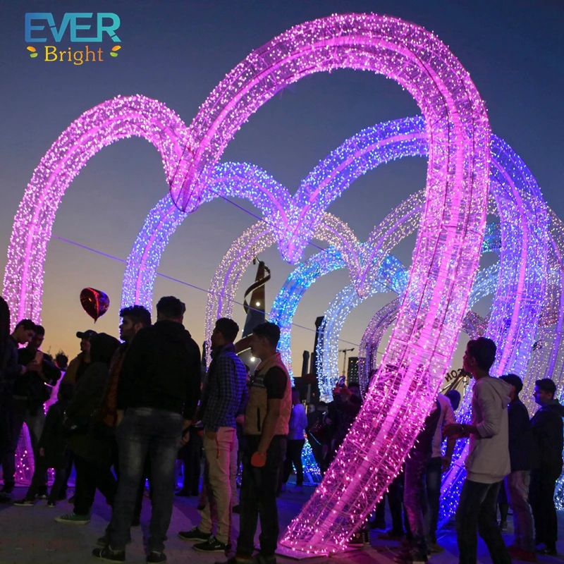 color changing Star decoration outdoor christmas light arches