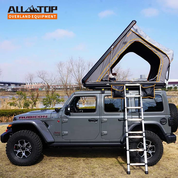 4X4 off Road Light Weight Camping Aluminum Roof Top Tent Car shell Hard Shell Top roof tent car
