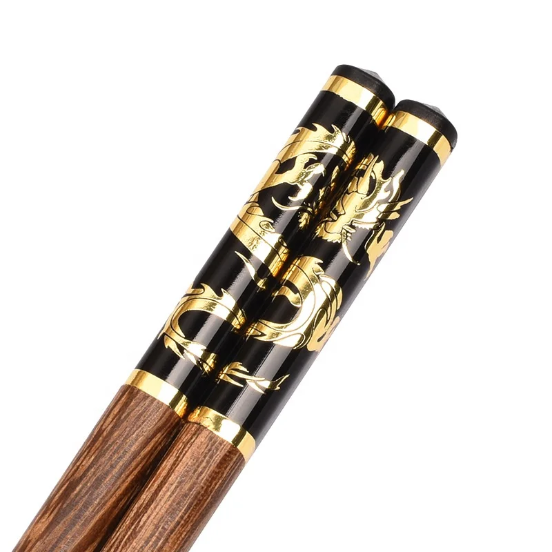 Zodiac Chopsticks High-grade Boutique Wooden Korean Custom Logo Dragon Chopsticks for Gift