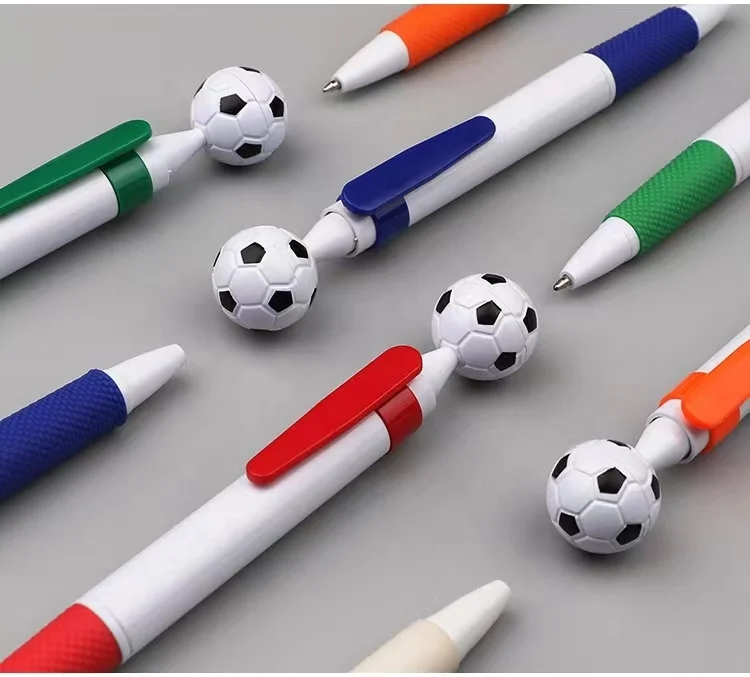 Cheap Customized Logo Print Promotional football pen Soccer Ball Pen for souvenirs pen with custom logo
