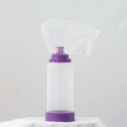 
High quality inhaler with spacer and silicone mask 