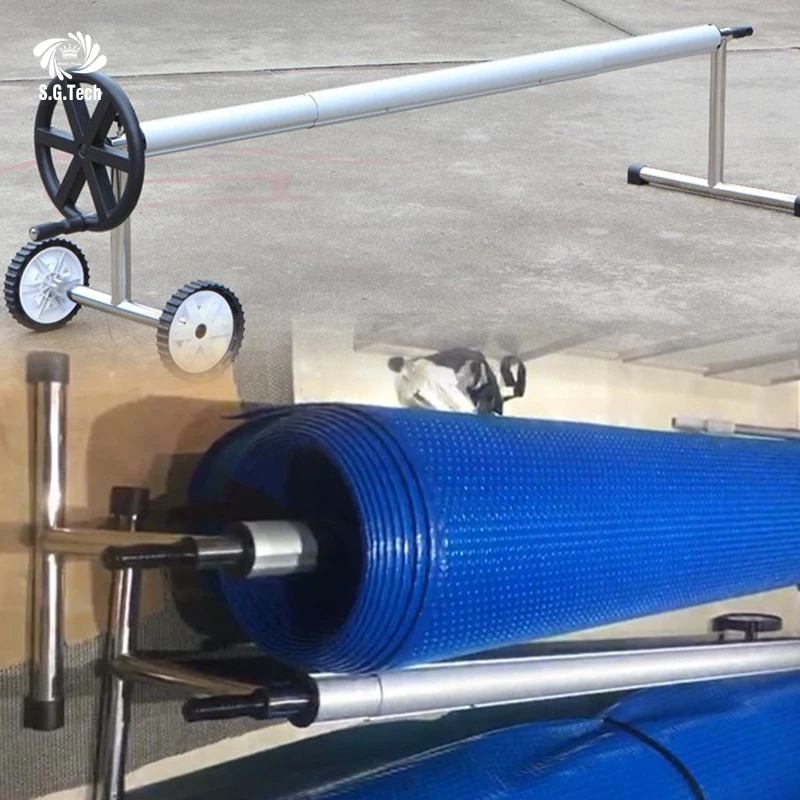Factory Supply Pool Cover Reel aluminum alloy tube WATER CROWN swimming pool accessories For PE Solar Cover Roller