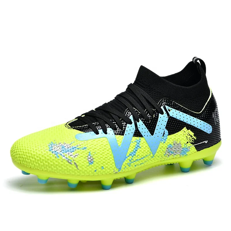 High Quality Men Cleats Football Boots Anti-slip Grass Training Women Sports Soccer Shoes