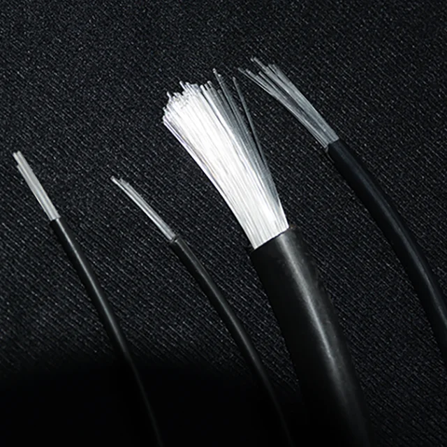 100  cores 0.75mm  multi strands  End glow fiber optic cable for lighting deck swimimng pool floor star ceiling