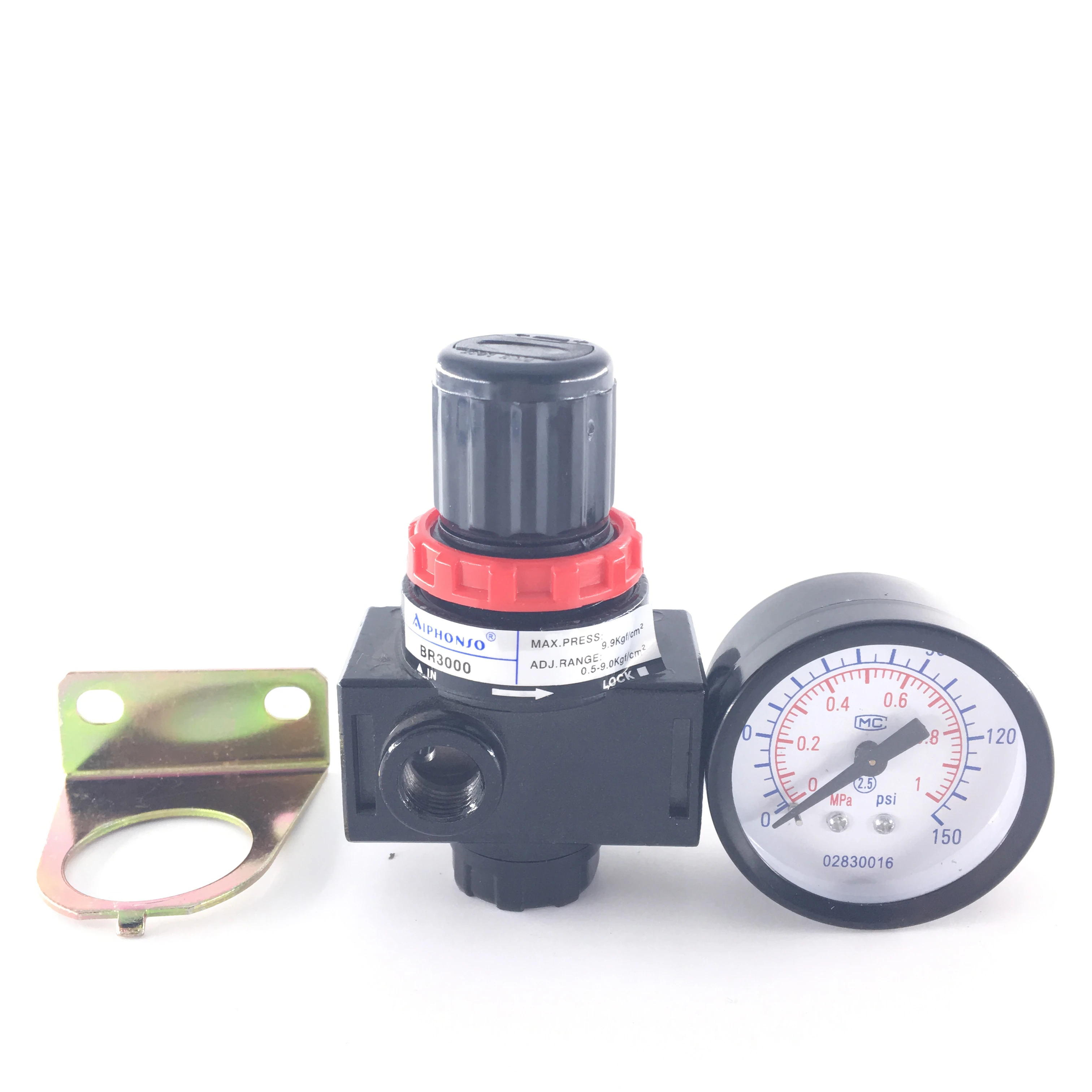 Airtac Type BR series 1/4 inch -1/2 Inch port size Air pressure regulator