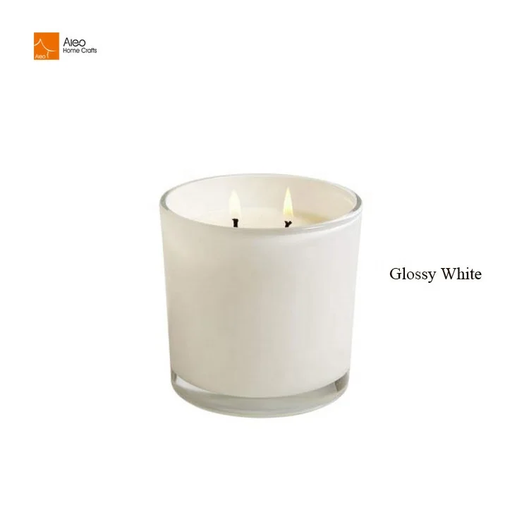 Wholesale Candle Vessels Factory Classic Black Matt Glossy Round Glass Packaging
