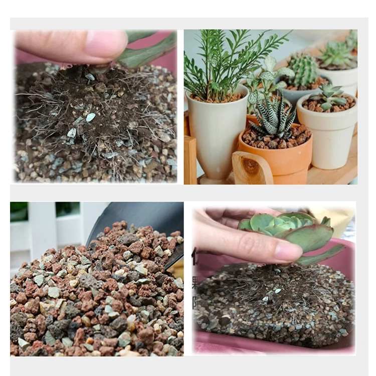 Mixed with multiple minerals zeolite powder volcanic rock maifan stone for succulent plant rainbow stone