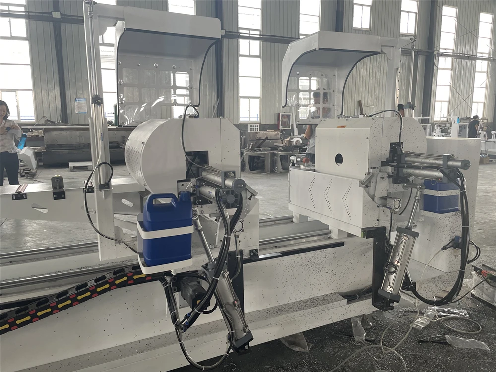 Well-selling CNC Double Head  Automatic Cutting Saw Machine for  PVC and Aluminum Profile Window