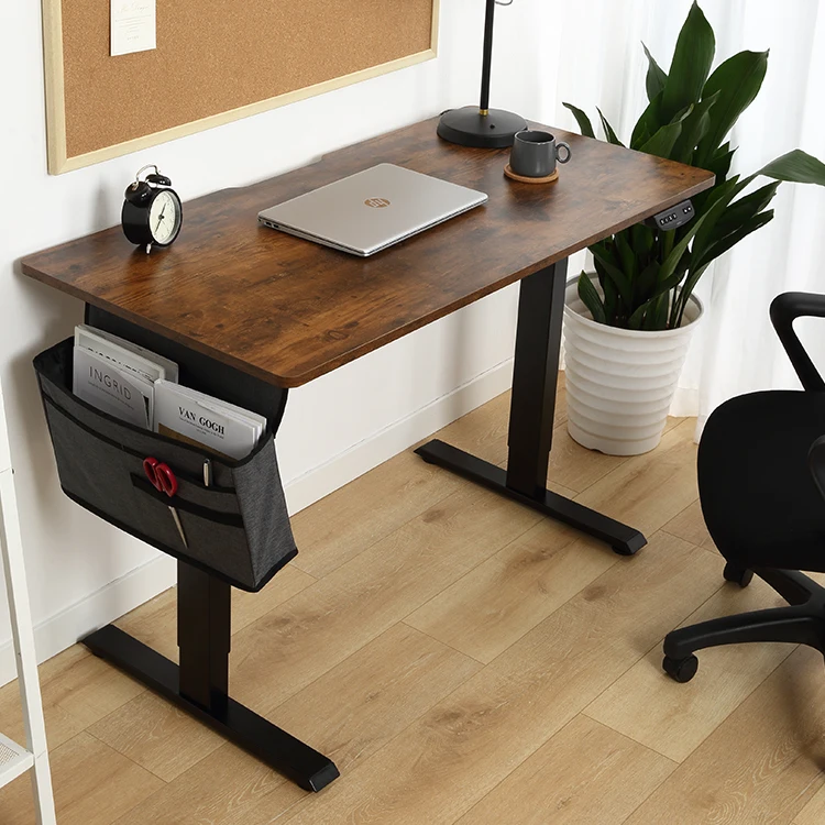 
Sit Stand Desk Standing Desk Electric Height Standing Desk With Walnut Table Top 