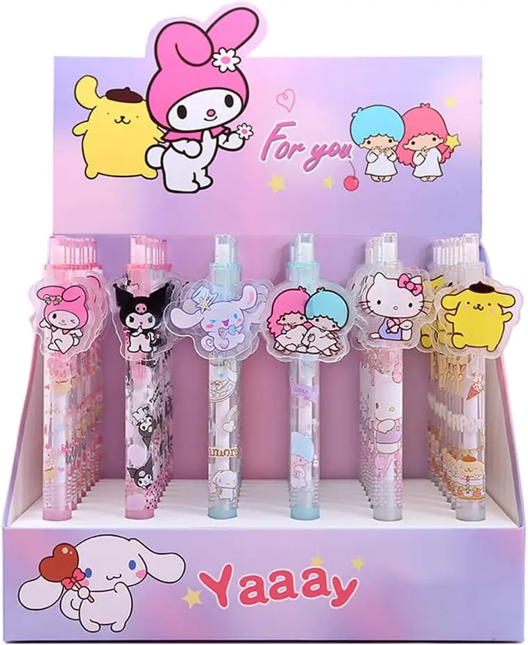 Kids B2C Platform Gel Pen Refill Kawaii Custom Wholesale Cute Ink Gel Pens Set For Display