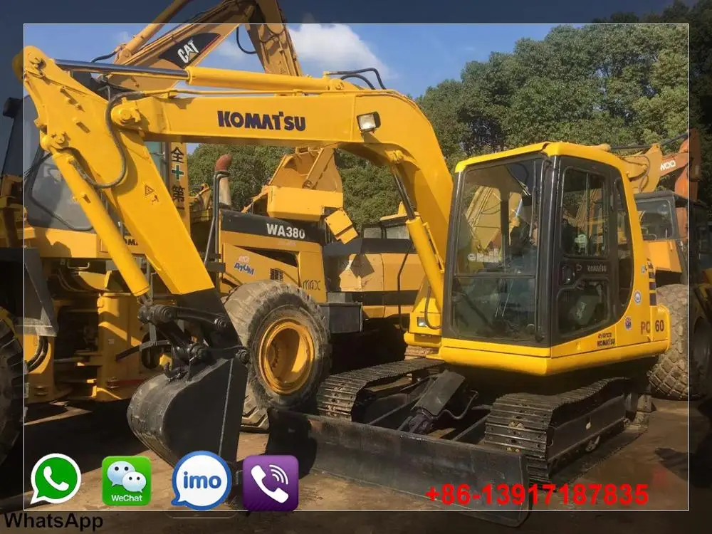 Used Komatsu mini excavator komatsu pc60-7 small excavator used small komatsu excavator pc60-7