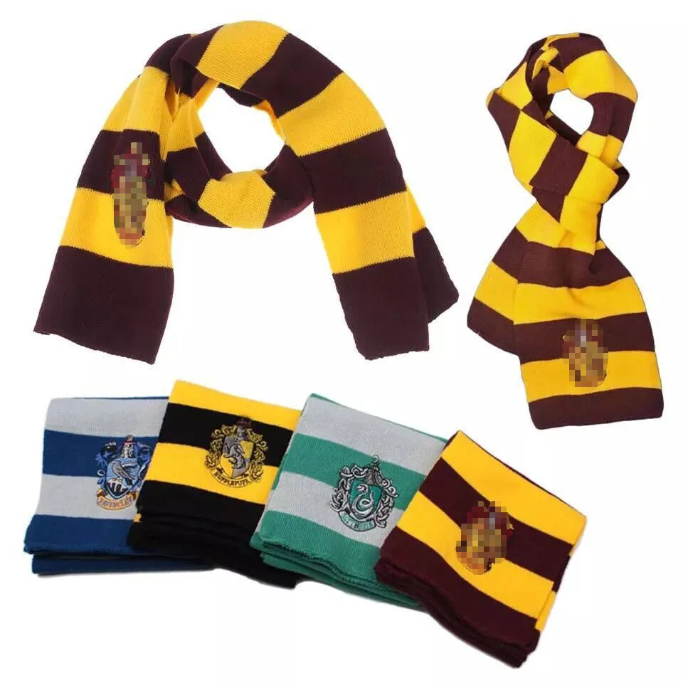 
Harry Potter knit Scarf with emblem Ultra Soft for halloween Xmas gift 