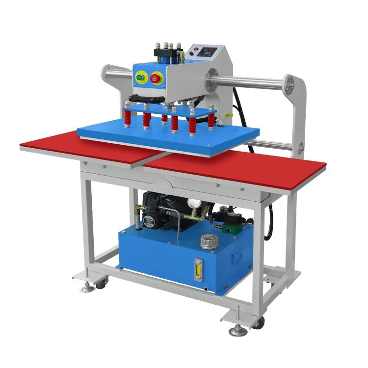 Big Promotion  Dual Worktable Vinyl  T-shirt Hydraulic Heat Transfer Press Machine Power Press
