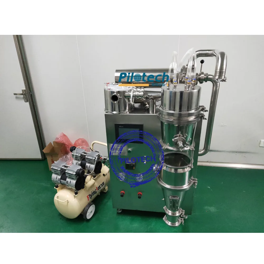 Atomizer milk prix lab scale spray dryer with the fluidized bed drying function