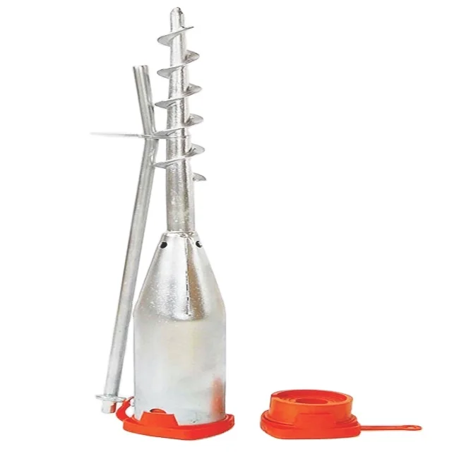 Hot dipped galvanized 68x550 mm ground screw anchor, screw piles