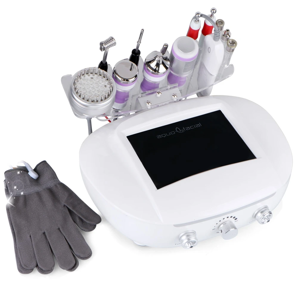Facial Oxygen Machine Firm Skin Nutrition 9 in1 Microcurrent 3MHZ Saloon Equipments Beauty Salon Exfoliating Acne Scar Removal