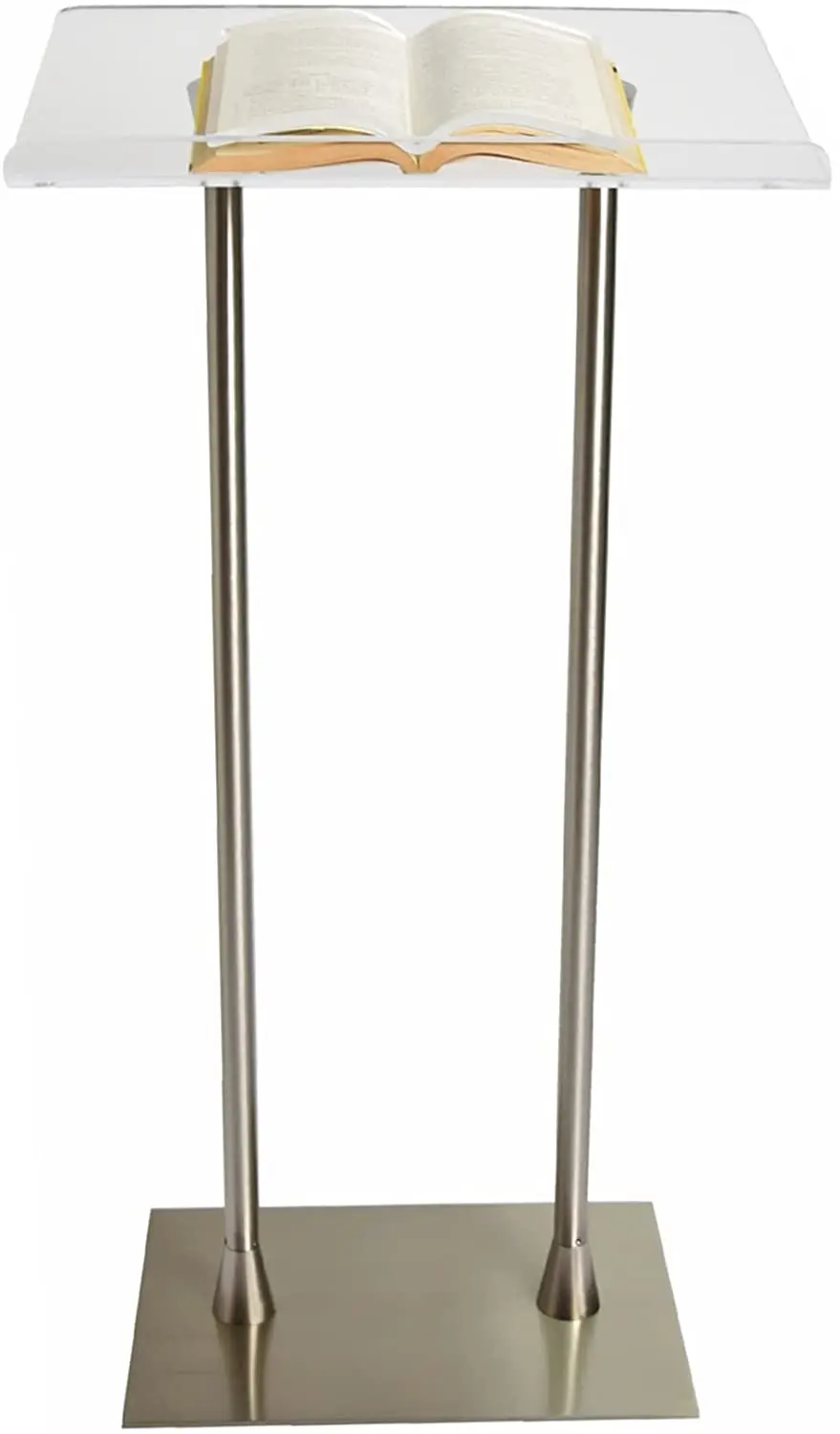 Portable Podium Stand - Acrylic Lecterns with Wide Surface Professional Pulpits Lecture Table Podium for Speech