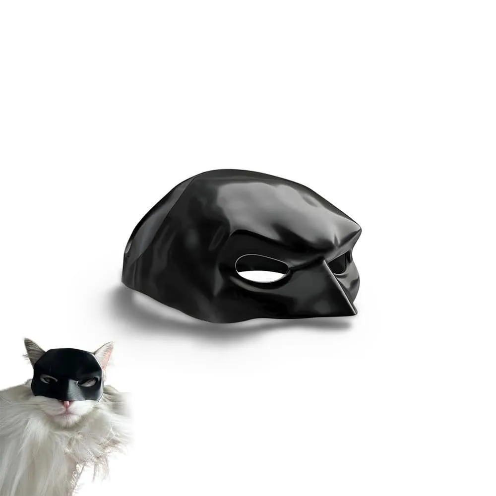2024 3d Avenger Inspired Cat Bat Cosplay Mask Black Edition for Halloween Animal Themed Parties Bat Cat Avenger Mask