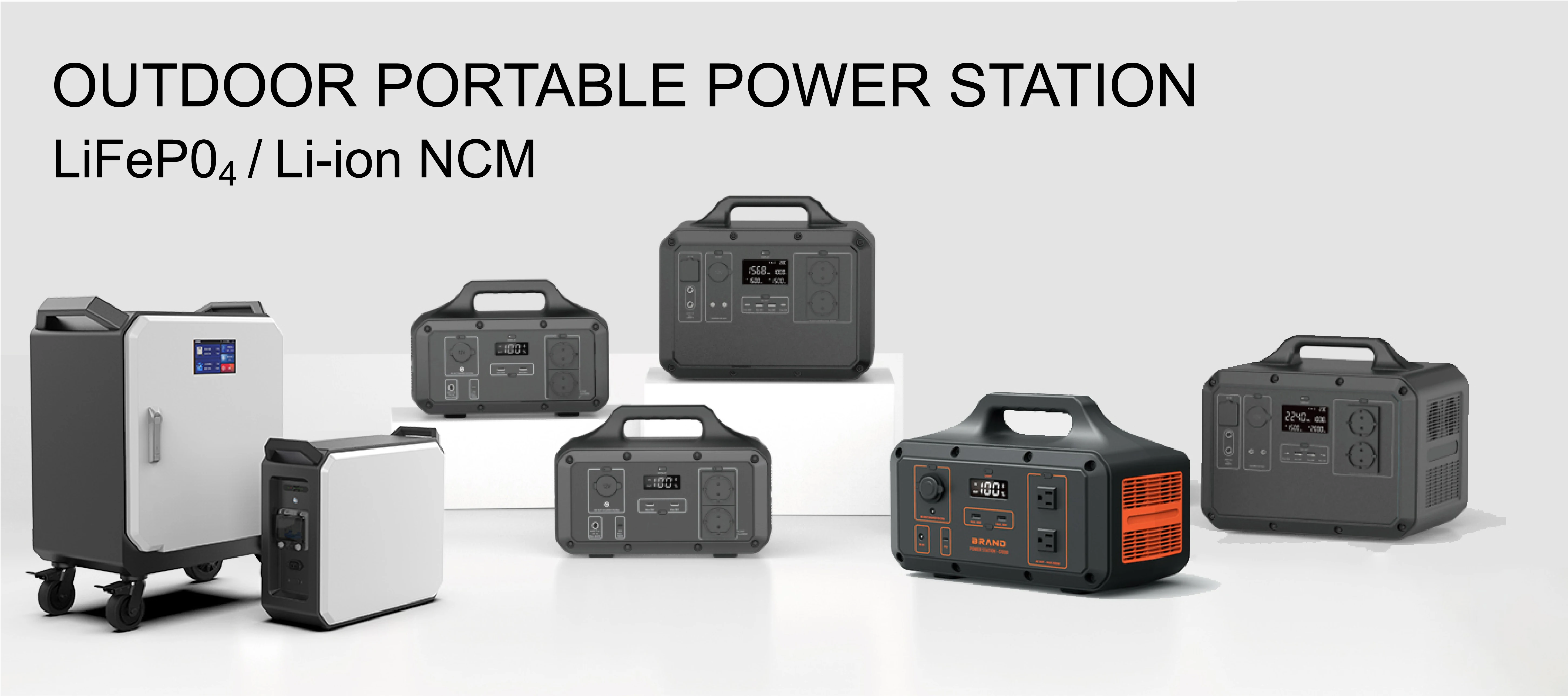 5120Wh Expandable Capacity LiFePO4 Battery Portable Power Station On Wheels For Home Power Back Up Station Or Outdoor Camping