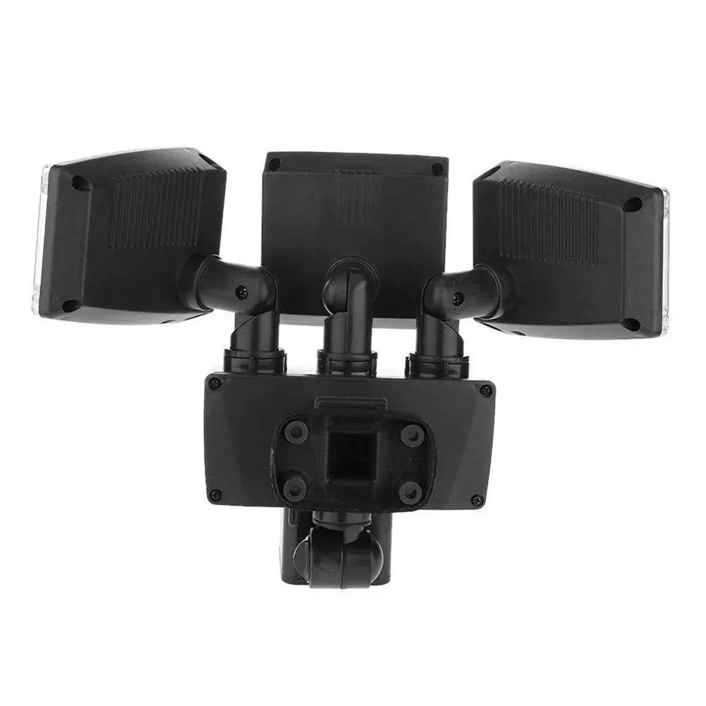 
hot sell triple head 188 LED solar powered outdoor garden led light solar pir motion sensor new led flood lights 