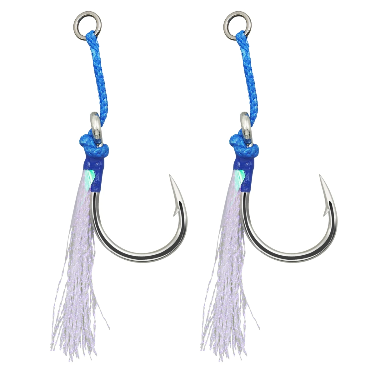 Fishing Mustad J-Assist5 Hook High Carbon Steel Luminous Assist Hook Slow Jigging Metal Sea Fishing Hook