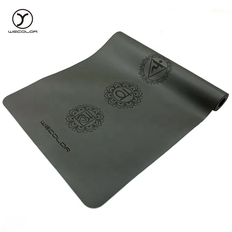 Best quantity anti-slip eco-friendly custom logo printing non slip 5mm large natural rubber material PU yoga