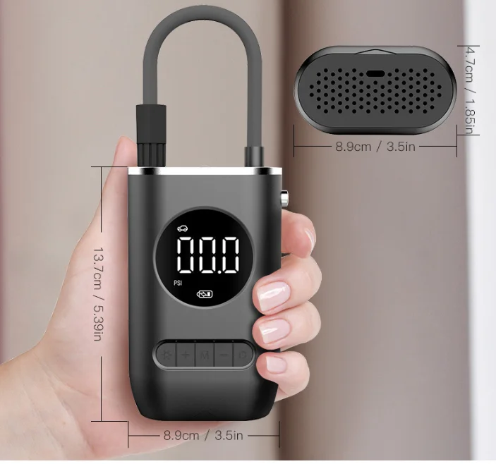 Factory Manufacturers Digital Portable Car Tyre Pump Air Compressor Wireless Car Tire Inflator Mini Electric Air Pump For Car