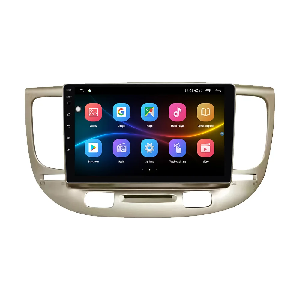 ZWNAV Touch Screen Android 12 Car DVD Player GPS Navigation With Carplay Stereo Radio For KIA Rio 2005-2011 Car Video Player