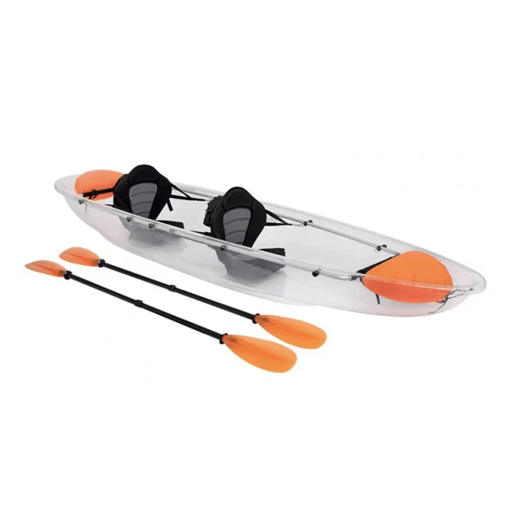 Onemax Hot Sale Polycarbonate Canoe Clear Boat With PC Material Transparent Kayak For Sale