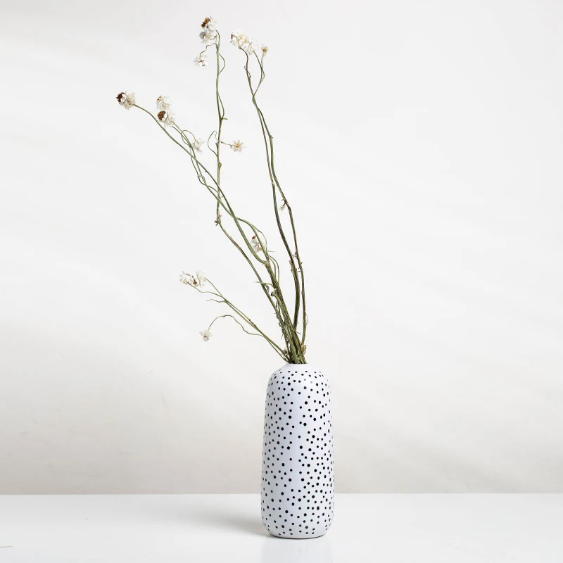 Yuanwang Ornament Nordic Porcelain Ceramic Vase Table Decorative Minimalist Flower Vase