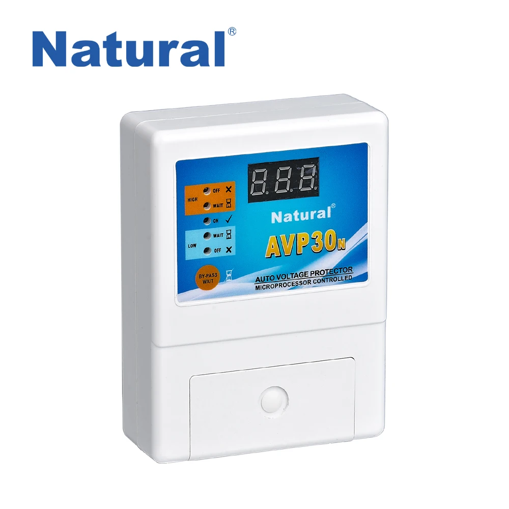 NATURAL Brand adjustable Digital Type Voltage Protector 30A AVP30N