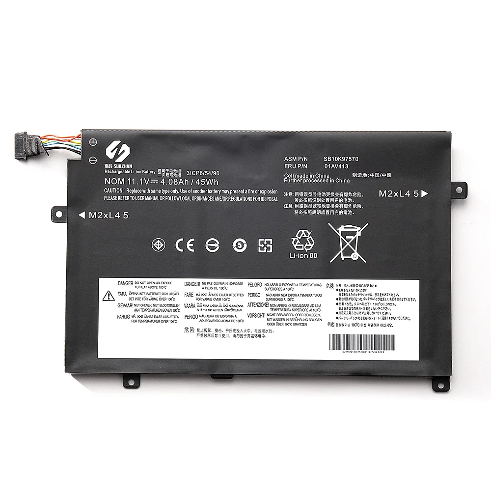 Genuine 01AV411 01AV412 01AV413 Battery For Lenovo ThinkPad E470 E470C E475 New