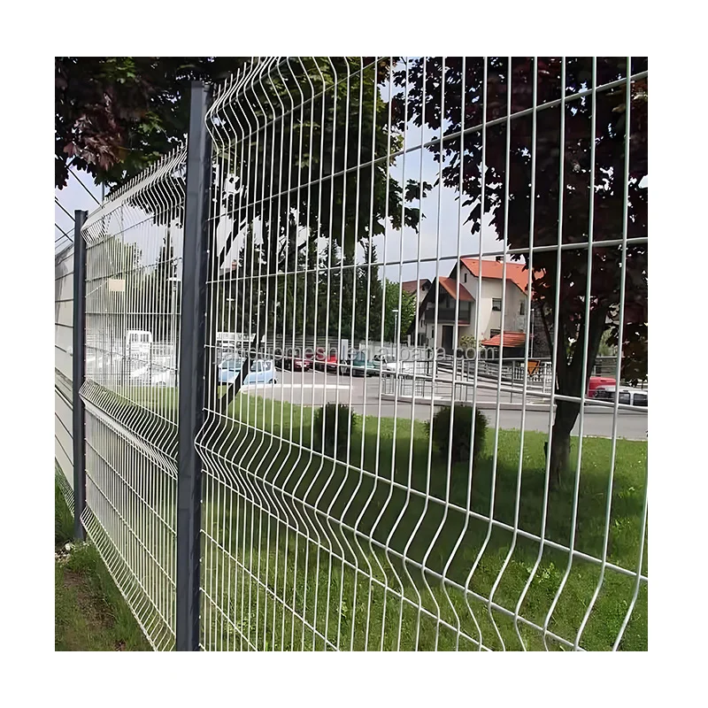 Fencing House Outdoor Yard Garden Curved Triangle Fence Panel 3D Welded Wire Mesh Fence