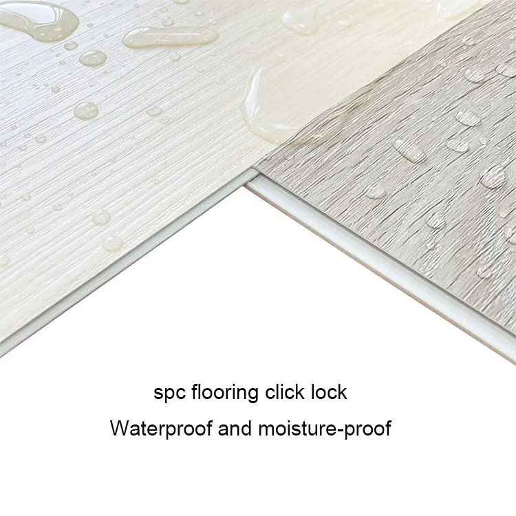 Eco-Friendly Non-Slip Strong Flexibility Colorize Wood Texture Easy Install Tile Plastic Pvc LVT LVP Stone SPC Click Flooring