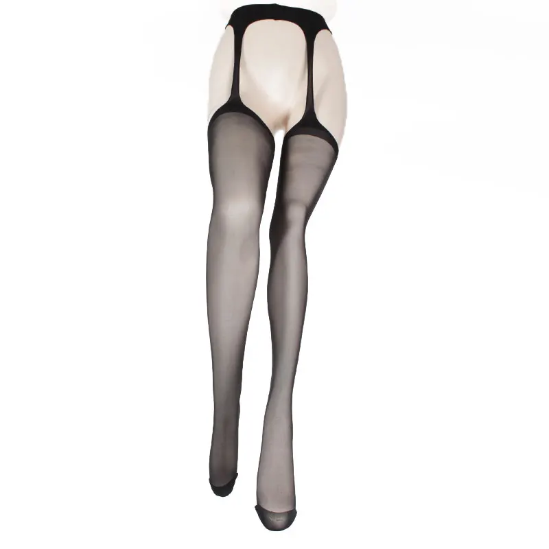 20D Four Sides Crotchless  Stockings Four Sides Hollow Adult Temptation Sexy Silk Socks Four Sides Carved Empty Pantyhose