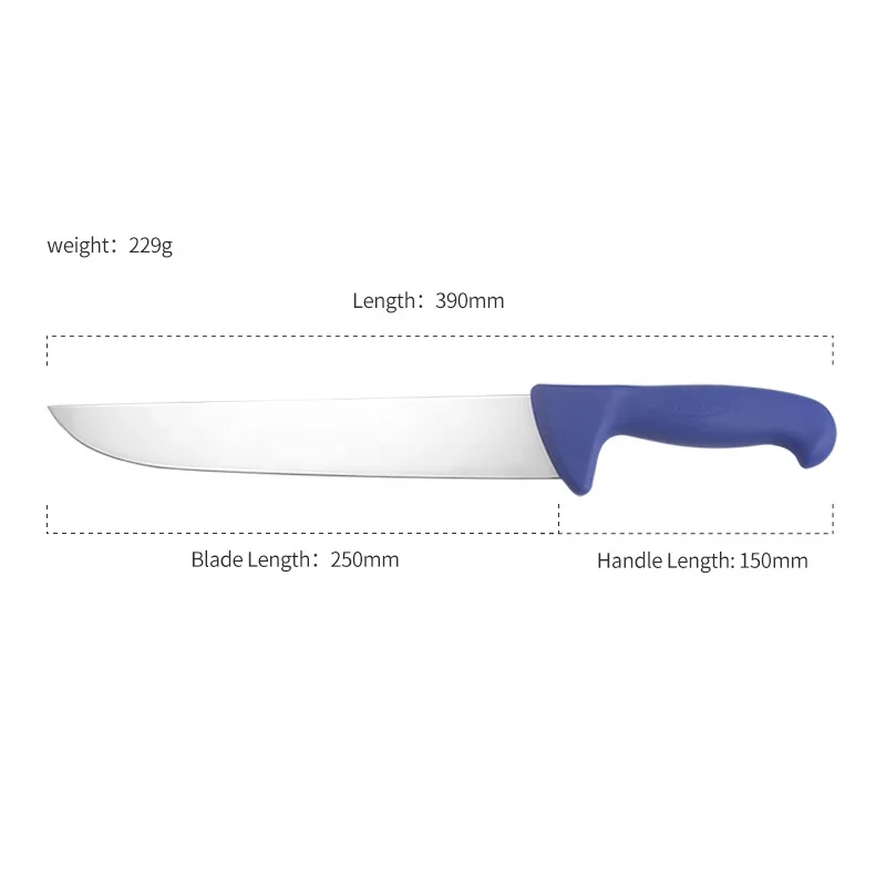 carving knife 10 inch 50CR15Mov stainless steel  chef butcher  knife  german steel PP handle kitchen meat cutting knife