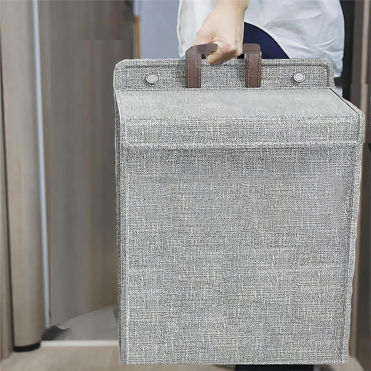 4001129 factory directly sell foldable wall mounted collapsible toilet laundry basket with lids