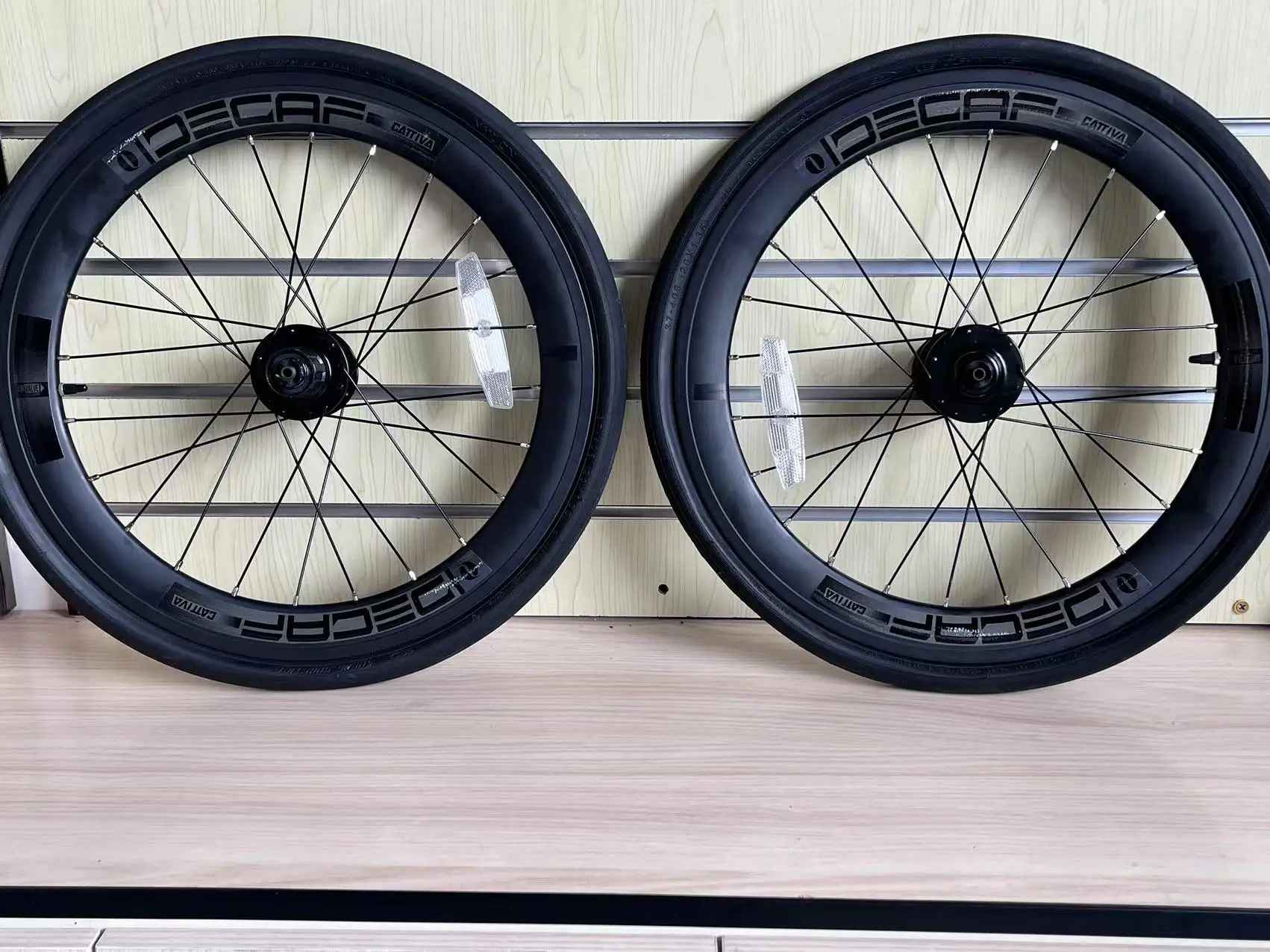 JAVA folding bike original 406 wheel set knife ring 20 inches 2 Peilin DECAF disc brake folding bicycle wheel