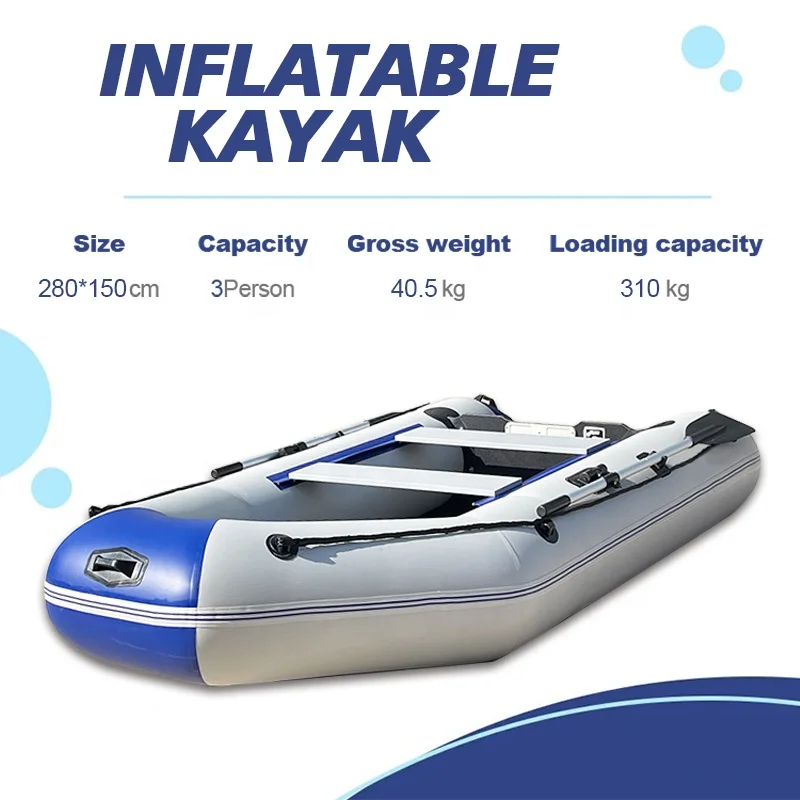 SOLAR MARINE Inflatable Dinghy Boat 9ft Transom Sport Tender Boat 3 Person Yellow Color with Accessories