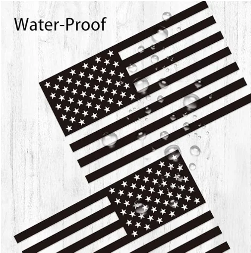 American Flag 5*3 inches Decal Durable waterproof decal Patriotic Vinyl Classic Flag Sticker for Vehicles