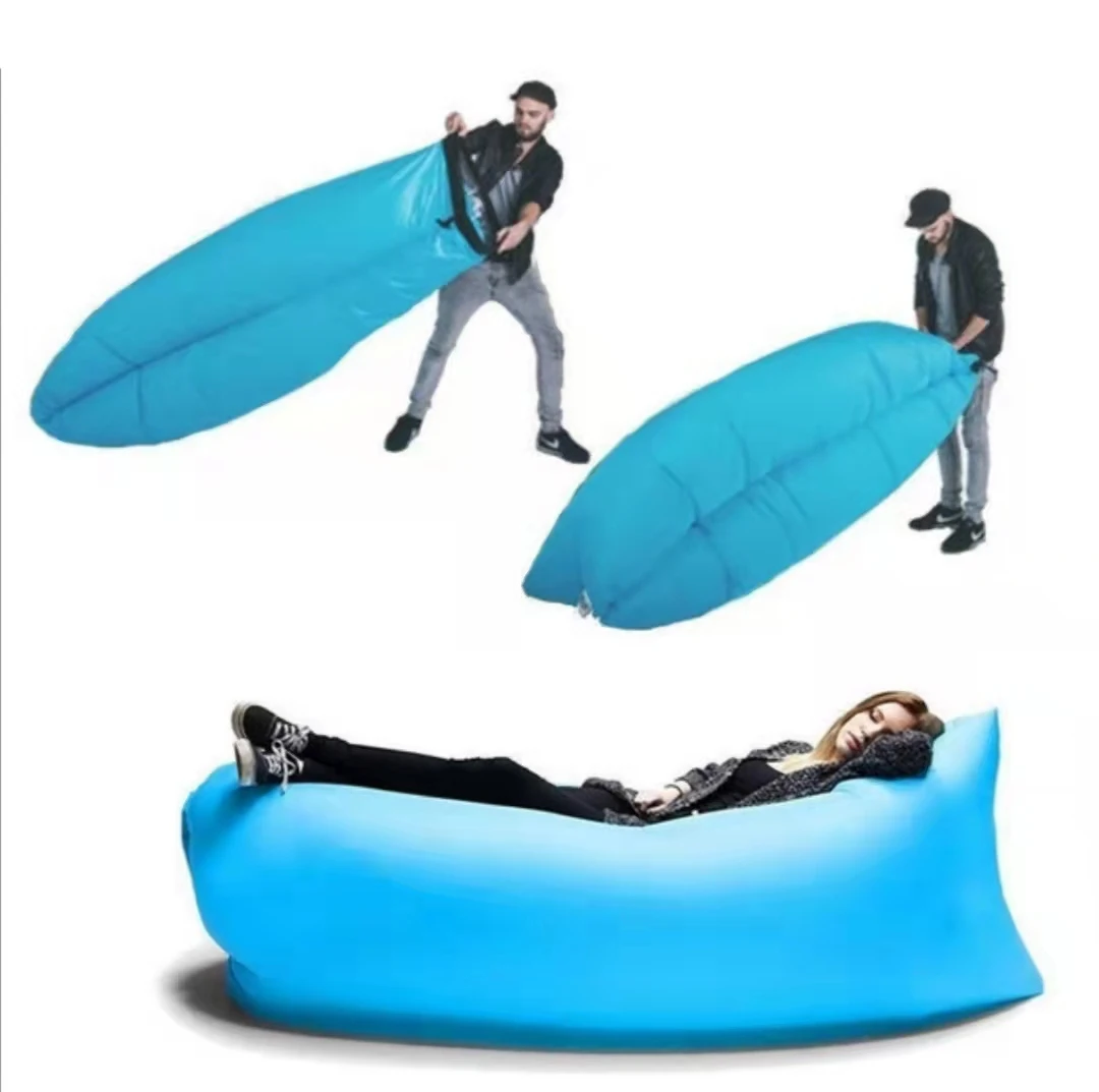 Portable Lazy Beach Air Chairs Sofa Lounger Outdoor Camping Sleep Pad Automatic Inflatable Sleeping Mattress