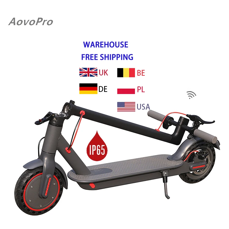 AOVO supplier US Warehouse Drop Shipping 10.4AH 35KM RangeFast Shipment 2 Wheel Adult Foldable M365 Pro Electric Scooter